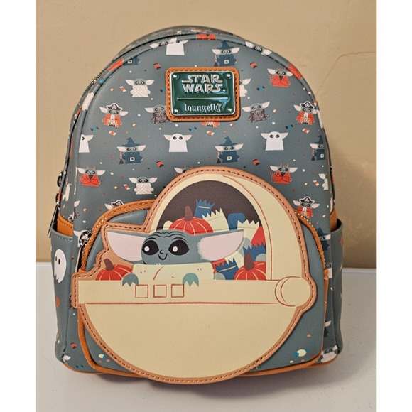 Loungefly Star Wars The Mandalorian Grogu Halloween Mini Backpack - Picture 1 of 4